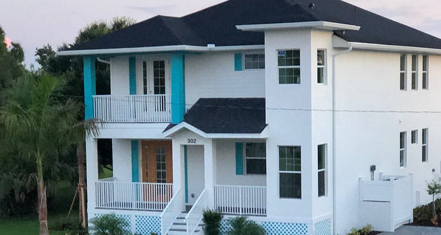 Henry Street Villas Blue color front